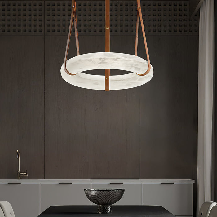 Oslo Alabaster Round Pendant Light A