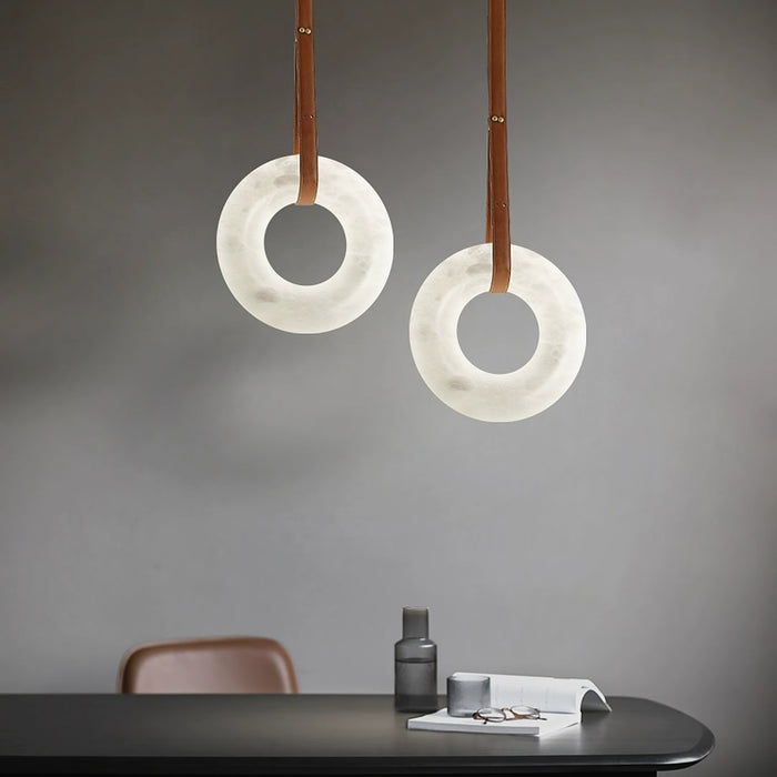 Oslo Alabaster Round Pendant Light A