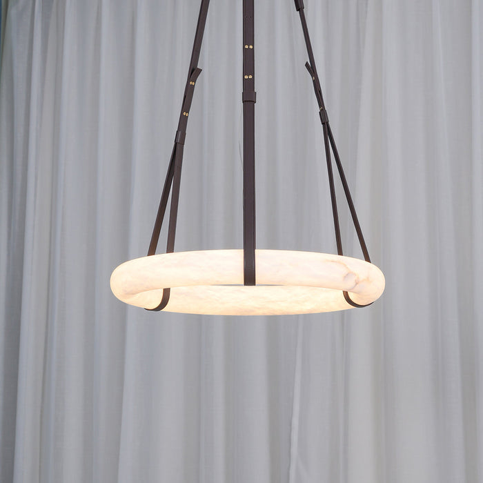 Oslo Alabaster Round Pendant Light A