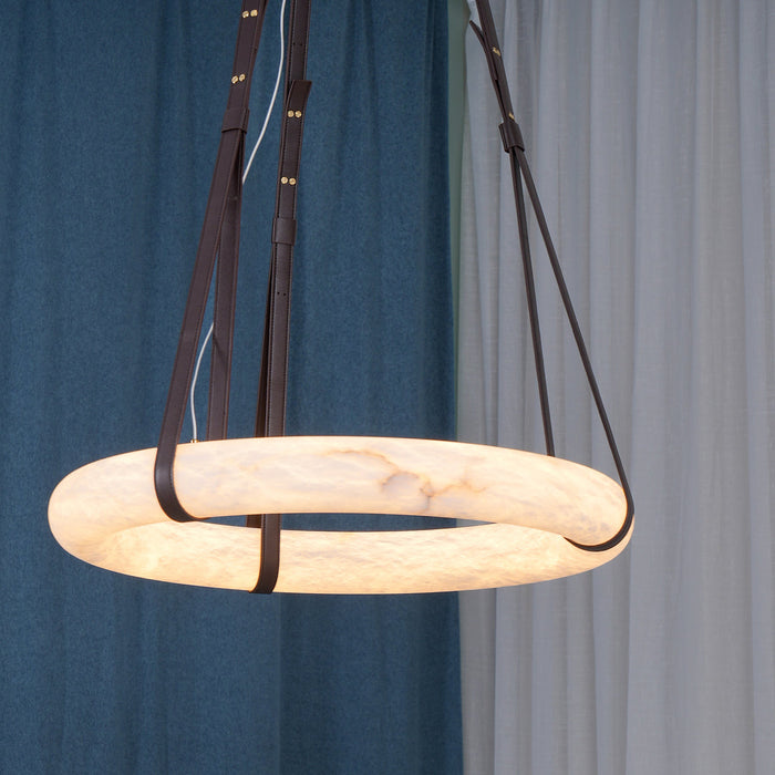 Oslo Alabaster Round Pendant Light A