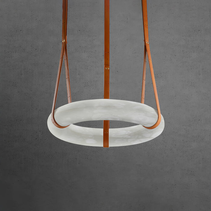 Oslo Alabaster Round Pendant Light A