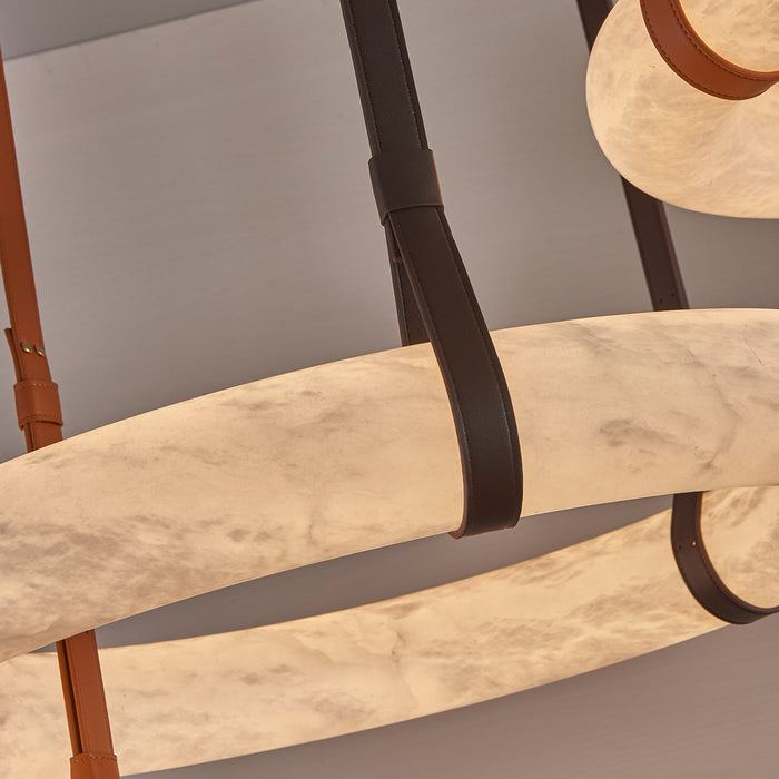 Oslo Alabaster Round Pendant Light A