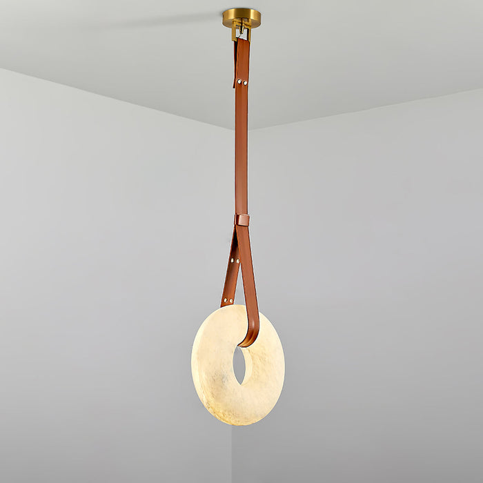Oslo Alabaster Round Pendant Light A