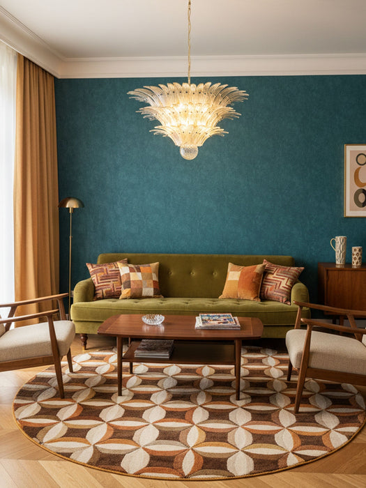 Palm Grove Glass Chandelier Vakkerlight