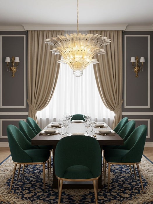 Palm Grove Glass Chandelier Vakkerlight
