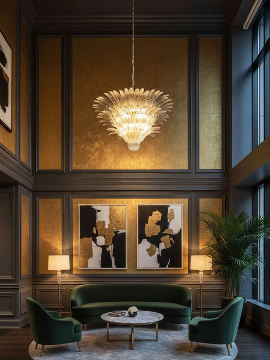 Palm Grove Glass Chandelier Vakkerlight