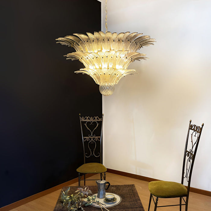 Palm Grove Glass Chandelier Vakkerlight