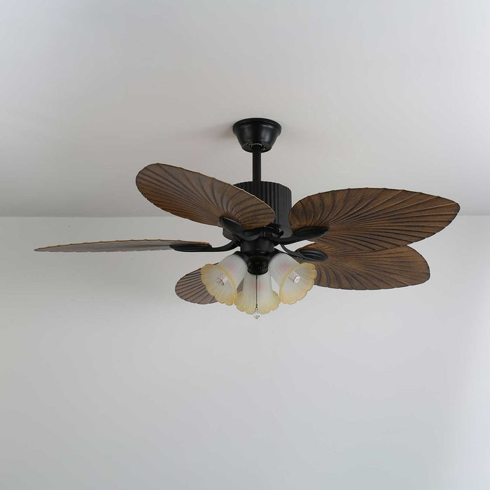 Palm Whisper Tropical Ceiling Fan Light Vakkerlight