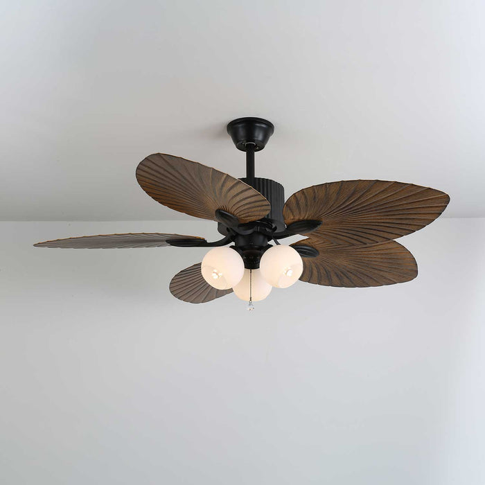Palm Whisper Tropical Ceiling Fan Light Vakkerlight