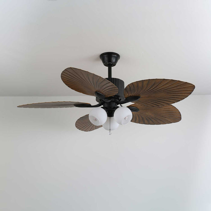 Palm Whisper Tropical Ceiling Fan Light Vakkerlight