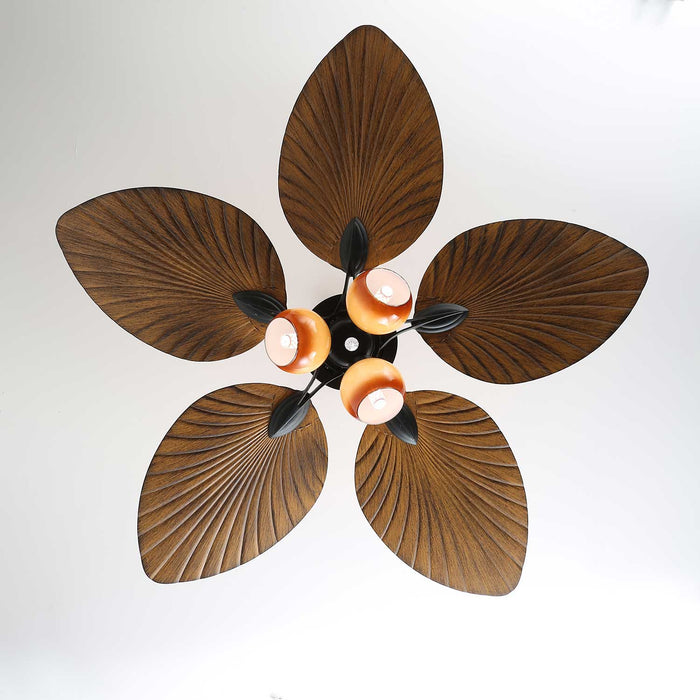 Palm Whisper Tropical Ceiling Fan Light Vakkerlight
