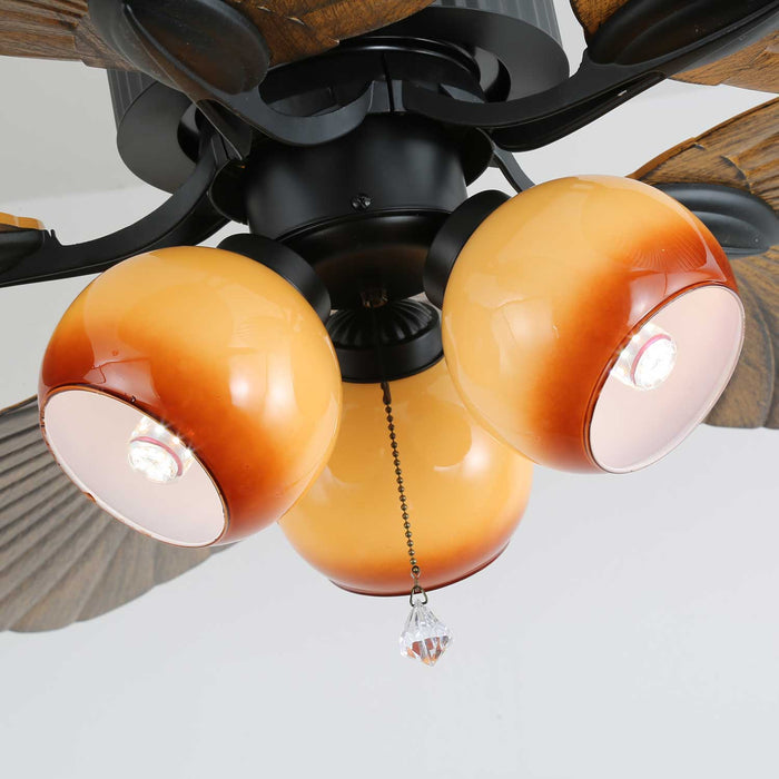 Palm Whisper Tropical Ceiling Fan Light Vakkerlight