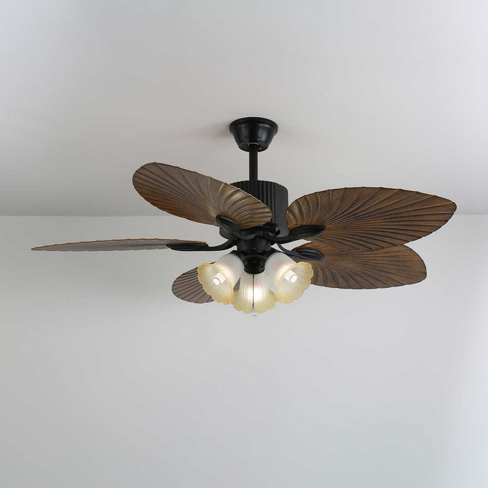 Palm Whisper Tropical Ceiling Fan Light Vakkerlight
