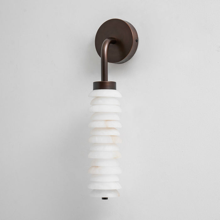 Helix Alabaster Wall Lamp Vakkerlight