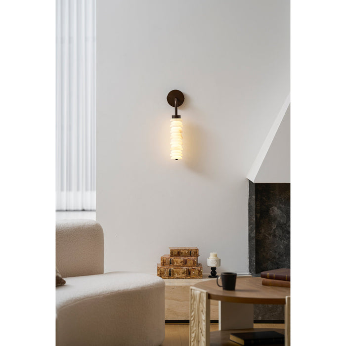 Helix Alabaster Wall Lamp Vakkerlight