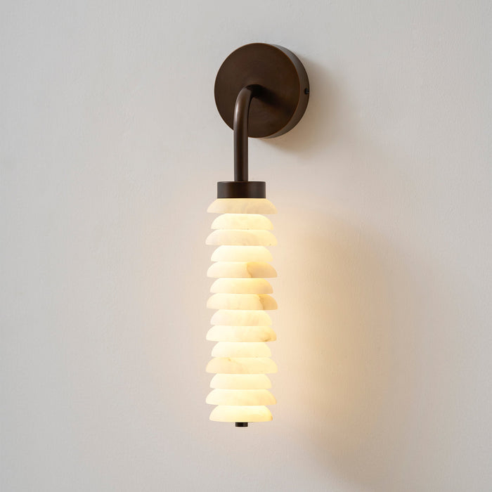 Helix Alabaster Wall Lamp Vakkerlight