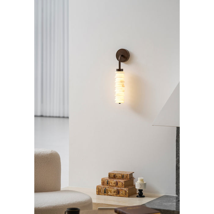 Helix Alabaster Wall Lamp Vakkerlight