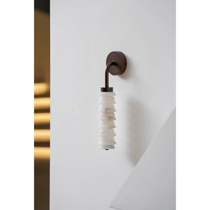 Helix Alabaster Wall Lamp Vakkerlight