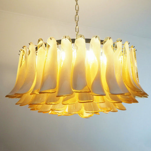 Petal Amber Glass Chandelier Vakkerlight
