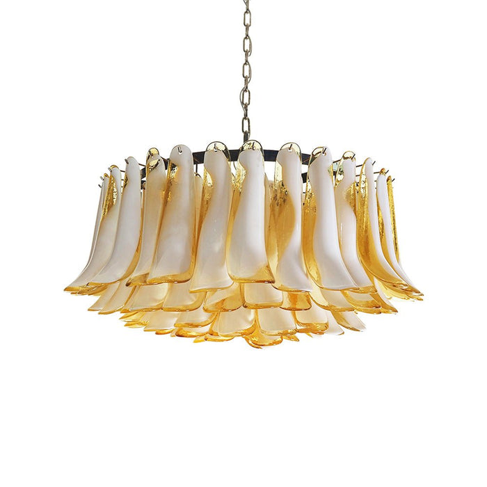 Petal Amber Glass Chandelier Vakkerlight
