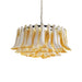 Petal Amber Glass Chandelier Vakkerlight