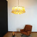 Petal Amber Glass Chandelier Vakkerlight