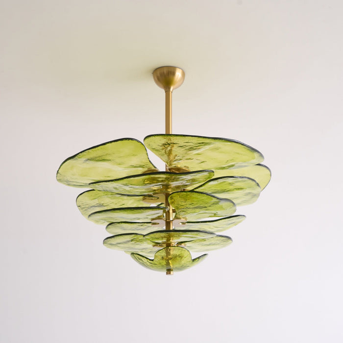 Petals Gold Murano Chandelier