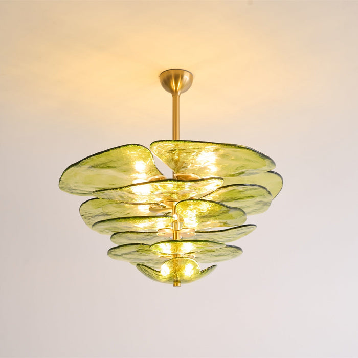 Petals Gold Murano Chandelier