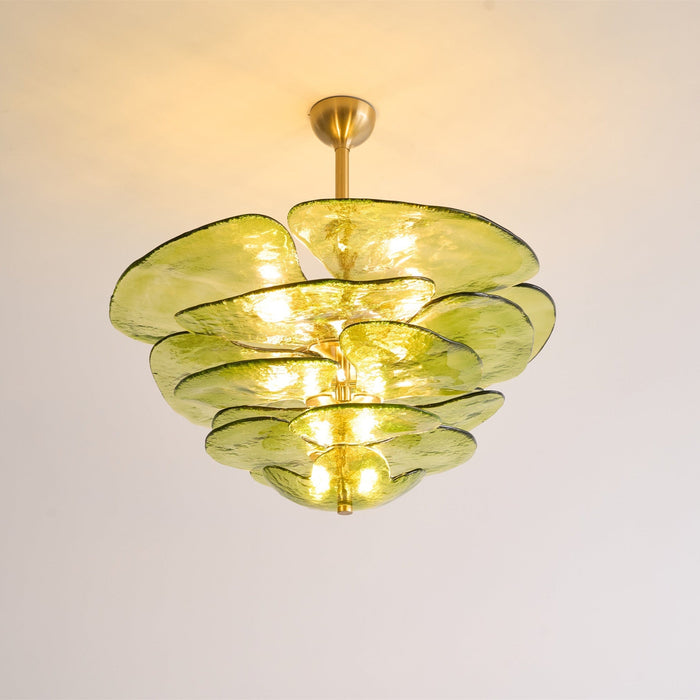 Petals Gold Murano Chandelier