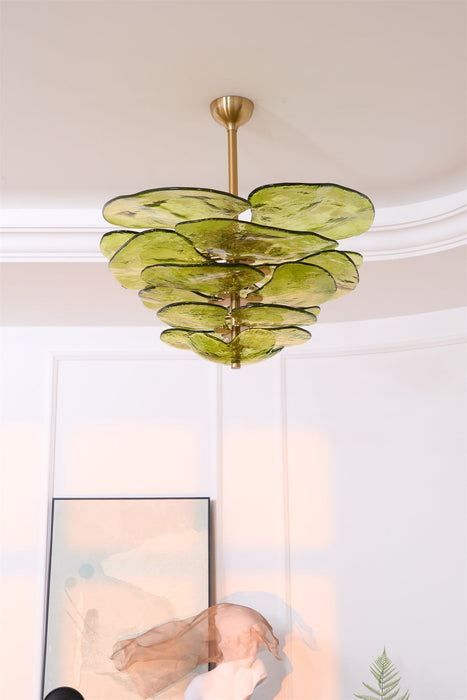 Petals Gold Murano Chandelier