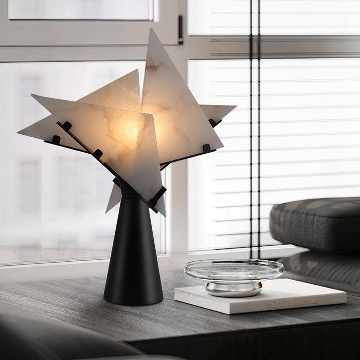 Alabaster Petal Table Lamp Vakkerlight