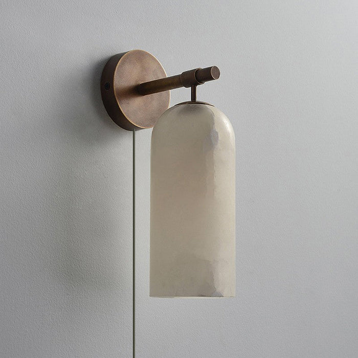 Pillar Alabaster Plug-in Wall Sconce Vakkerlight