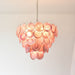 Pink Glass Disc Chandelier Vakkerlight