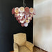 Pink Glass Disc Chandelier Vakkerlight