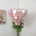 Pink Glass Disc Chandelier Vakkerlight