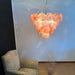 Pink Glass Disc Chandelier Vakkerlight