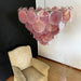 Pink Glass Disc Chandelier Vakkerlight