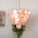 Pink Glass Disc Chandelier Vakkerlight