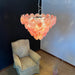 Pink Glass Disc Chandelier Vakkerlight