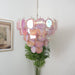 Pink Glass Disc Chandelier Vakkerlight
