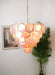 Pink Glass Disc Chandelier Vakkerlight