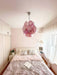 Pink Disc Glass Chandelier Vakkerlight