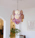 Pink Disc Glass Chandelier Vakkerlight