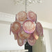 Pink Disc Glass Chandelier Vakkerlight