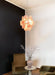 Pink Disc Glass Chandelier Vakkerlight