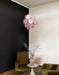 Pink Disc Glass Chandelier Vakkerlight