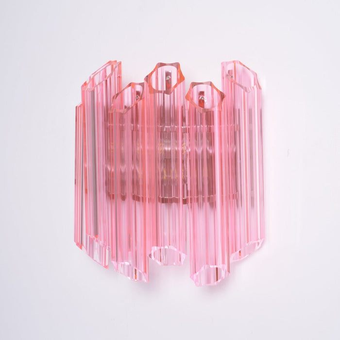Pink Palermo Glass Wall Lamp Vakkerlight