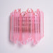Pink Palermo Glass Wall Lamp Vakkerlight