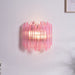 Pink Palermo Glass Wall Lamp Vakkerlight