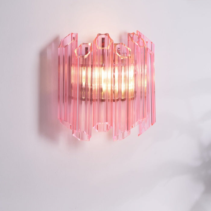 Pink Palermo Glass Wall Lamp Vakkerlight